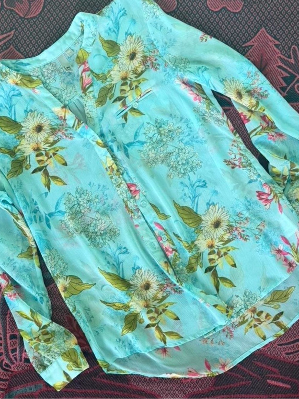 Kut from the kloth floral tunic blouse